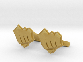 Riot Fist Cufflinks in Tan Fine Detail Plastic