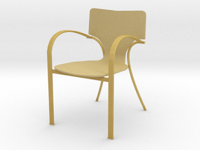 Strada Chair 3.7" tall in Tan Fine Detail Plastic