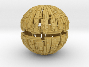 600m Cyborg Sphere 1/9000 Scale in Tan Fine Detail Plastic