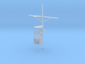 1/96 scale Ticonderoga Mast #1 - Front in Clear Ultra Fine Detail Plastic