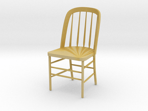 Eustis Edison Chair Miniature 4" tall in Tan Fine Detail Plastic