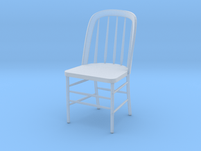 Eustis Edison Chair Miniature 4" tall in Clear Ultra Fine Detail Plastic