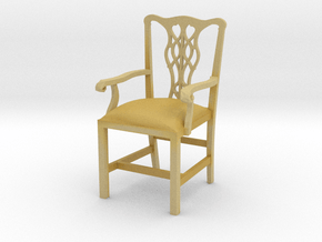 Cambridge Councill Arm Chair 3" tall in Tan Fine Detail Plastic