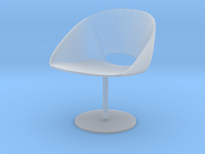 Davis Lipse Seating Pedestal base 3.7" tall in Clear Ultra Fine Detail Plastic