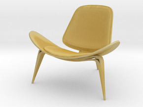 Steelcase Shell Chair 2.8" tall in Tan Fine Detail Plastic