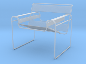 Wassily Chair 3.7" tall in Clear Ultra Fine Detail Plastic