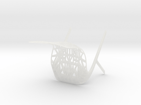 Washington Skeleton Aluminum Side Chair in Clear Ultra Fine Detail Plastic