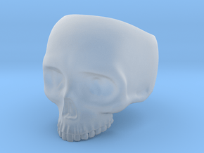 Skull Ring - Size 10 (inner diameter = 19.76 mm) in Clear Ultra Fine Detail Plastic