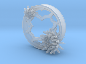 2 Inch Chrysanthemum Tunnels (LEFT) in Clear Ultra Fine Detail Plastic