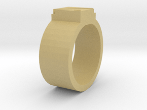 Pinky ring in Tan Fine Detail Plastic