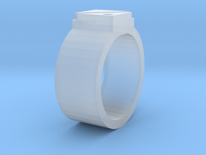 Pinky ring in Clear Ultra Fine Detail Plastic