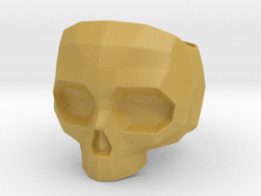 Lapidated Skull - Size 10 (inner diameter = 19.76  in Tan Fine Detail Plastic