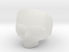 Lapidated Skull - Size 10 (inner diameter = 19.76  in Clear Ultra Fine Detail Plastic