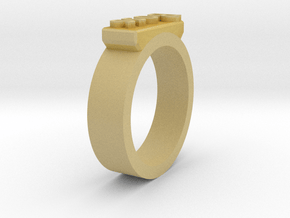 Boss Ring Size 11 in Tan Fine Detail Plastic