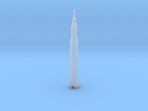 1/1000 NASA Saturn 5 Rocket in Clear Ultra Fine Detail Plastic