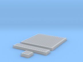 SciFi Tile 05 - Diamond Plate in Clear Ultra Fine Detail Plastic