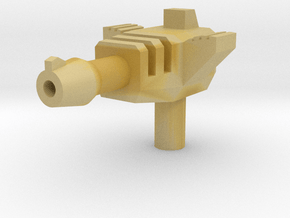Hurricane Pistol, fin back (5mm Handle) in Tan Fine Detail Plastic