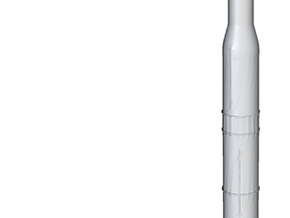 1/537 NASA Saturn 5 Rocket (3mm Hollow) in Clear Ultra Fine Detail Plastic
