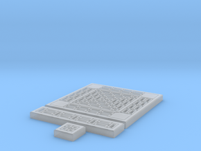 SciFi Tile 06 - Standard walkway in Clear Ultra Fine Detail Plastic