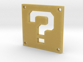 Question Block in Tan Fine Detail Plastic