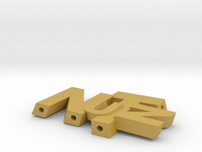 NuTz Letters in Tan Fine Detail Plastic