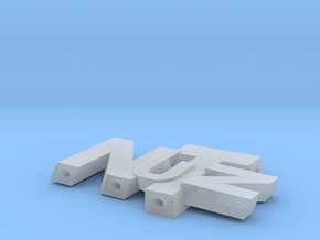 NuTz Letters in Clear Ultra Fine Detail Plastic