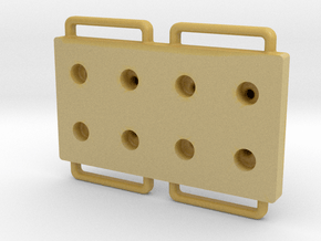 Blister Device End Cap (8 Chamber Version) in Tan Fine Detail Plastic