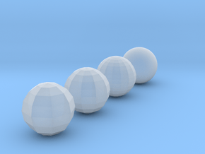 Sphere objects for test printing_V1.2  in Clear Ultra Fine Detail Plastic