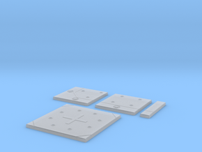 SciFi Tile X1 - Landing Pad in Clear Ultra Fine Detail Plastic