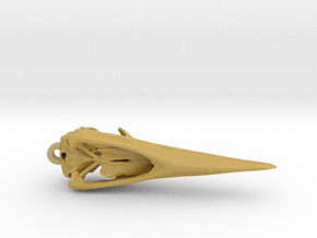 Javan Kingfisher Skull in Tan Fine Detail Plastic