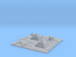 Great pyramids of Giza 7''x7'' in Clear Ultra Fine Detail Plastic