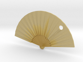Oriental Fan in Tan Fine Detail Plastic