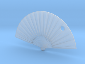 Oriental Fan in Clear Ultra Fine Detail Plastic