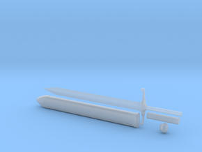 DBZ - 1:6 scale - Trunks (Tapion) Sword in Clear Ultra Fine Detail Plastic