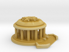 Temple of the Sun Display Piece Small in Tan Fine Detail Plastic