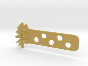 Daisy Bookmark in Tan Fine Detail Plastic