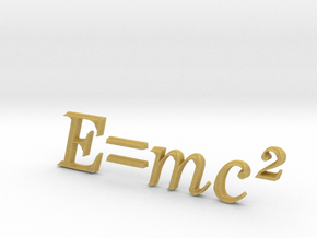 E=mc^2 3D A in Tan Fine Detail Plastic