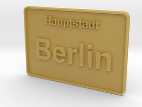 Hauptstadt Berlin 3D in Tan Fine Detail Plastic