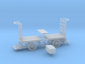 HO Scale (1/87) - Electric Baggage Cart in Clear Ultra Fine Detail Plastic
