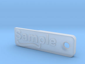 Material Sample - Sample Stand (ALL MATERIALS) in Clear Ultra Fine Detail Plastic