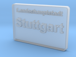 Landeshauptstadt Stuttgart 3D 50mm in Clear Ultra Fine Detail Plastic