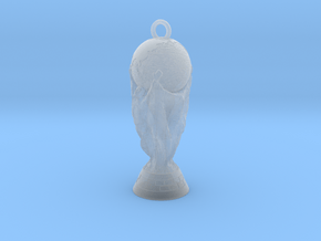 World Cup Pendant in Clear Ultra Fine Detail Plastic