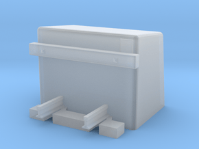 Betonprellbock mit Gleisende Buffer Stop in Clear Ultra Fine Detail Plastic