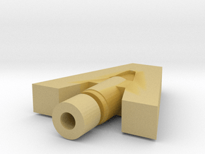 Letter A Drip Tip in Tan Fine Detail Plastic