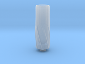 Big Bore Drip Tip in Clear Ultra Fine Detail Plastic