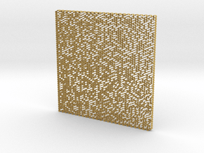 Maze 3D in Tan Fine Detail Plastic