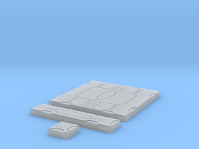 SciFi Tile 15 - Detailed in Clear Ultra Fine Detail Plastic