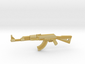 AK-47 Pendant in Tan Fine Detail Plastic