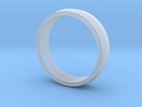 Ridged Ring in Clear Ultra Fine Detail Plastic