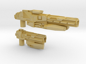 "SENTINEL" Transformers Weapons Set (5mm post) in Tan Fine Detail Plastic